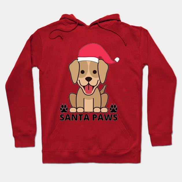 Santa Paws Christmas Hoodie by Jo3Designs